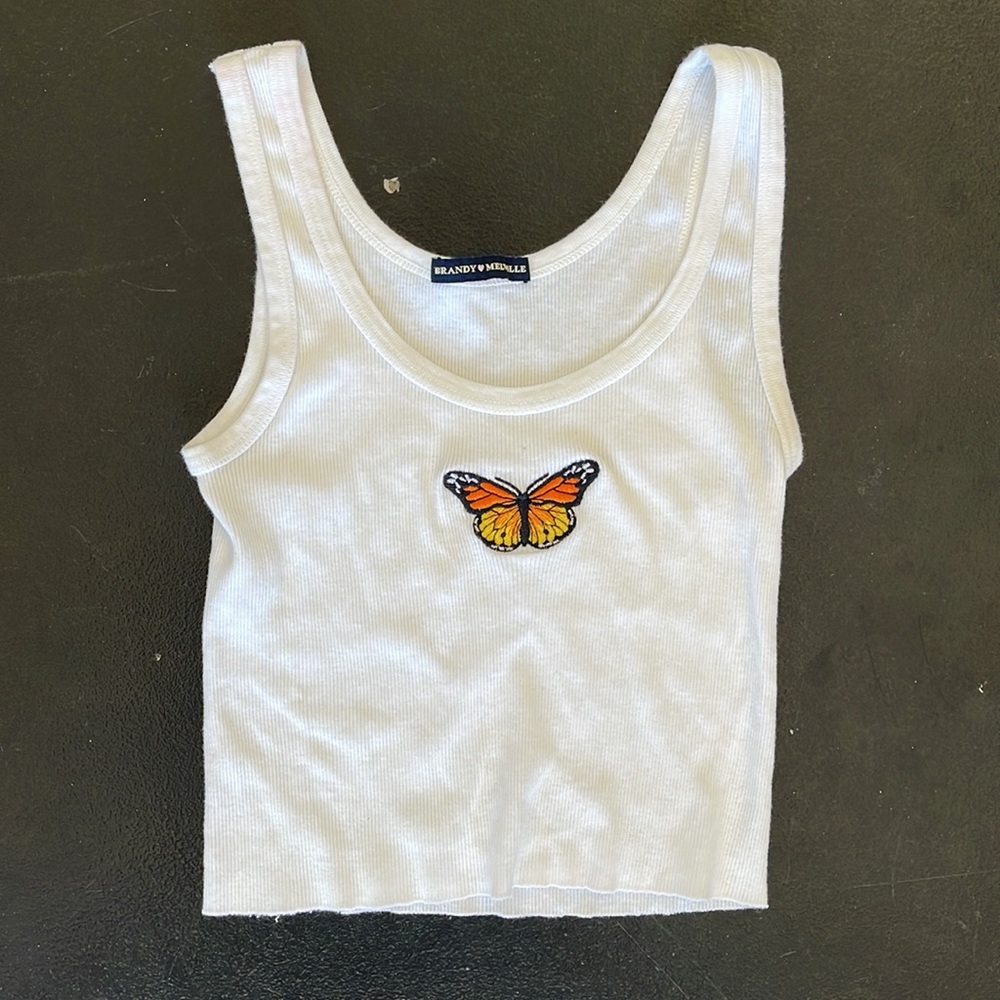 Brandy Melville Sheena Butterfly Tank Top